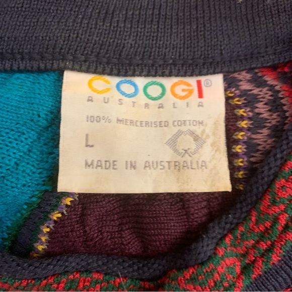Vintage COOGI Authentic 90’s multi coloured sweater - mens large - Picture 2 of 7